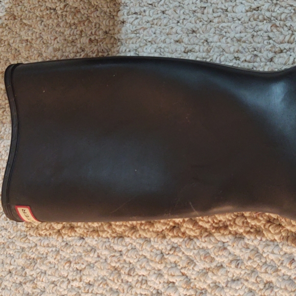 Hunter Black Rainboots Sz 7 - Picture 6 of 13